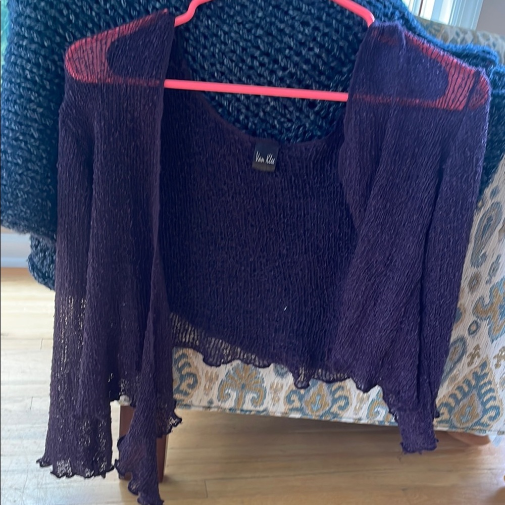 Sheer  Purple Shrug